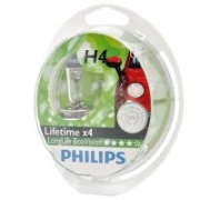 Автолампа Philips H4 12V 6055W 12342 LongLife EcoVision комплект 2 шт