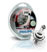 Автолампа Philips H4 12V 6055W 12342 VisionPlus +60% комплект 2 шт