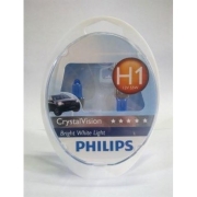 Автолампа Philips H1 12V 55W 12258 CrystalVision 4300 К блистер 1 шт
