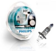Автолампа Philips H1 12V 55W 12258 X-tremeVision +100% комплект 2 шт